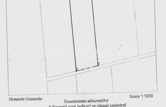 Spre vânzare teren agricol sector Ghidro, cu posibilitatea de a schimba cu statut comercial